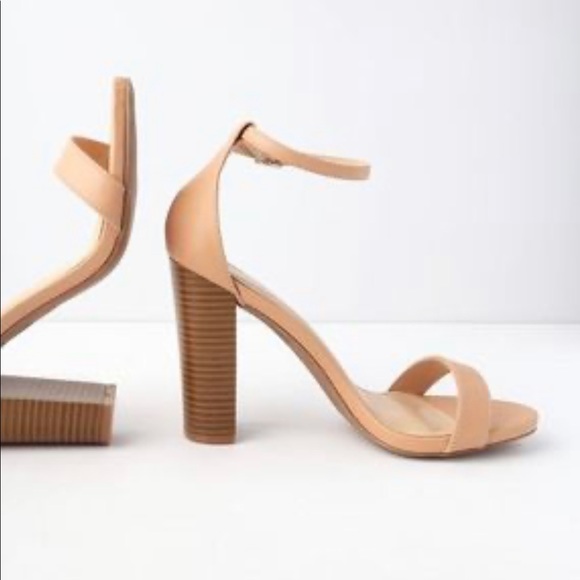 Lulus Shoes - Lulu’s | Nude ankle strap heels
